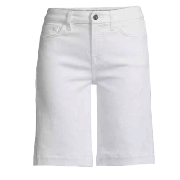 Jen 7 | 7 for All Mankind Womens Denim Bermuda Shorts Stretchy Sz 10 NWT - Picture 11 of 15